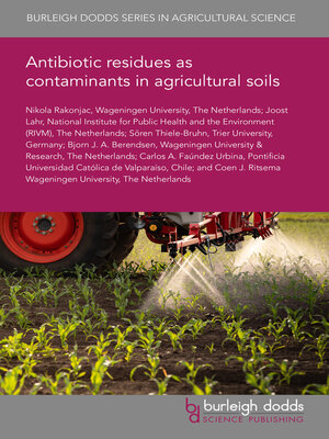 Antibiotic residues as contaminants in agricultural soils - ebook